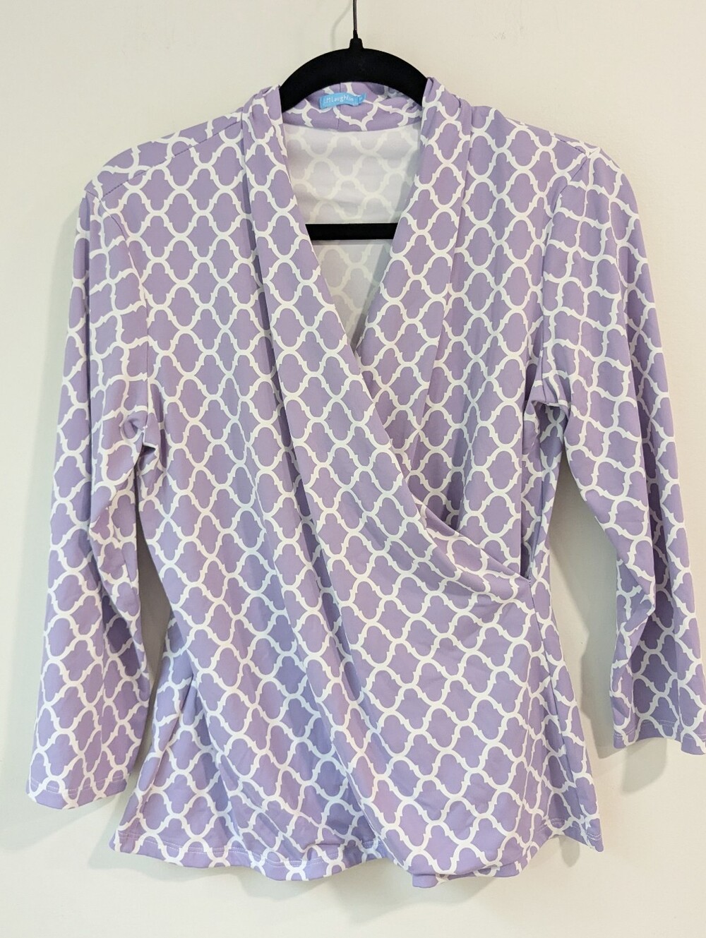 NEW J. McLaughlin Catalina Cloth Wrap Top In Tile Print